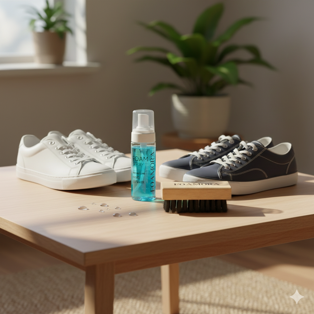 FOAMORA™ Shoe Cleaning Foam | Premium Sneaker Cleaner Solution